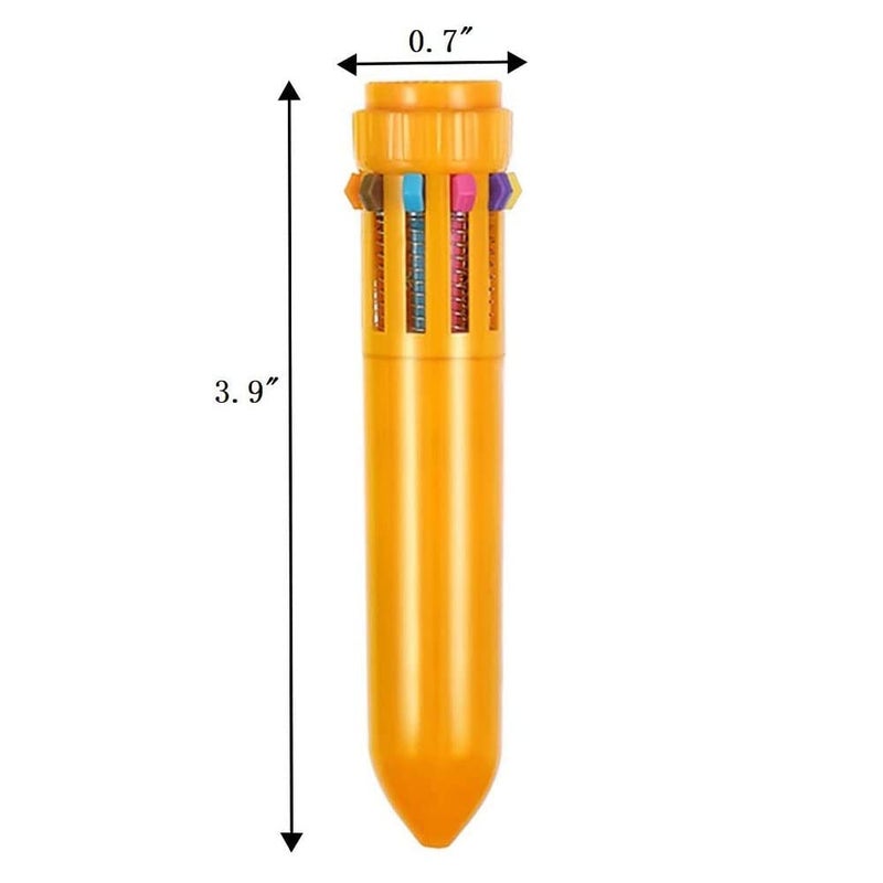 Kaptin 24 Pack Multicolor Ballpoint Pen Mini Shuttle Pens mini pens, Retractable Ballpoint Pens Multicolor Pens kids pens Office School Supplies for Students Children - Image 3